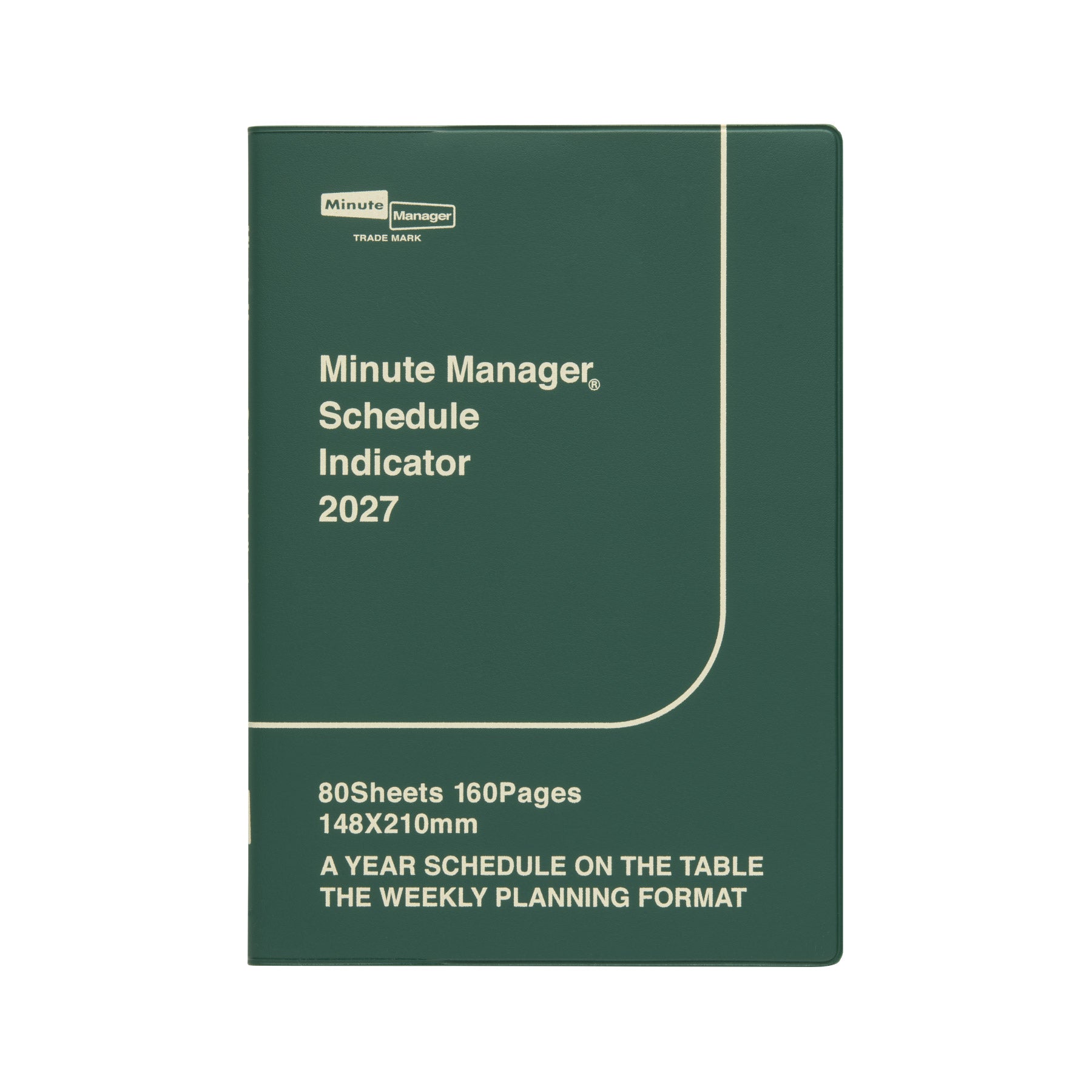 2027 Weekly Planner Minute Manager A5 LEFT