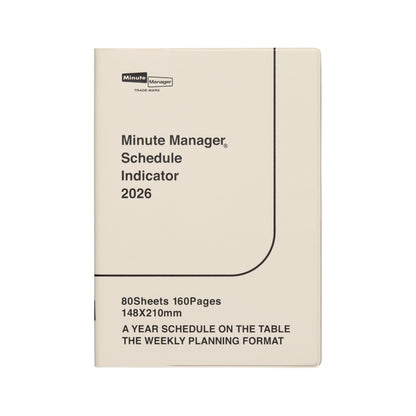 2026 Weekly Planner Minute Manager A5 LEFT