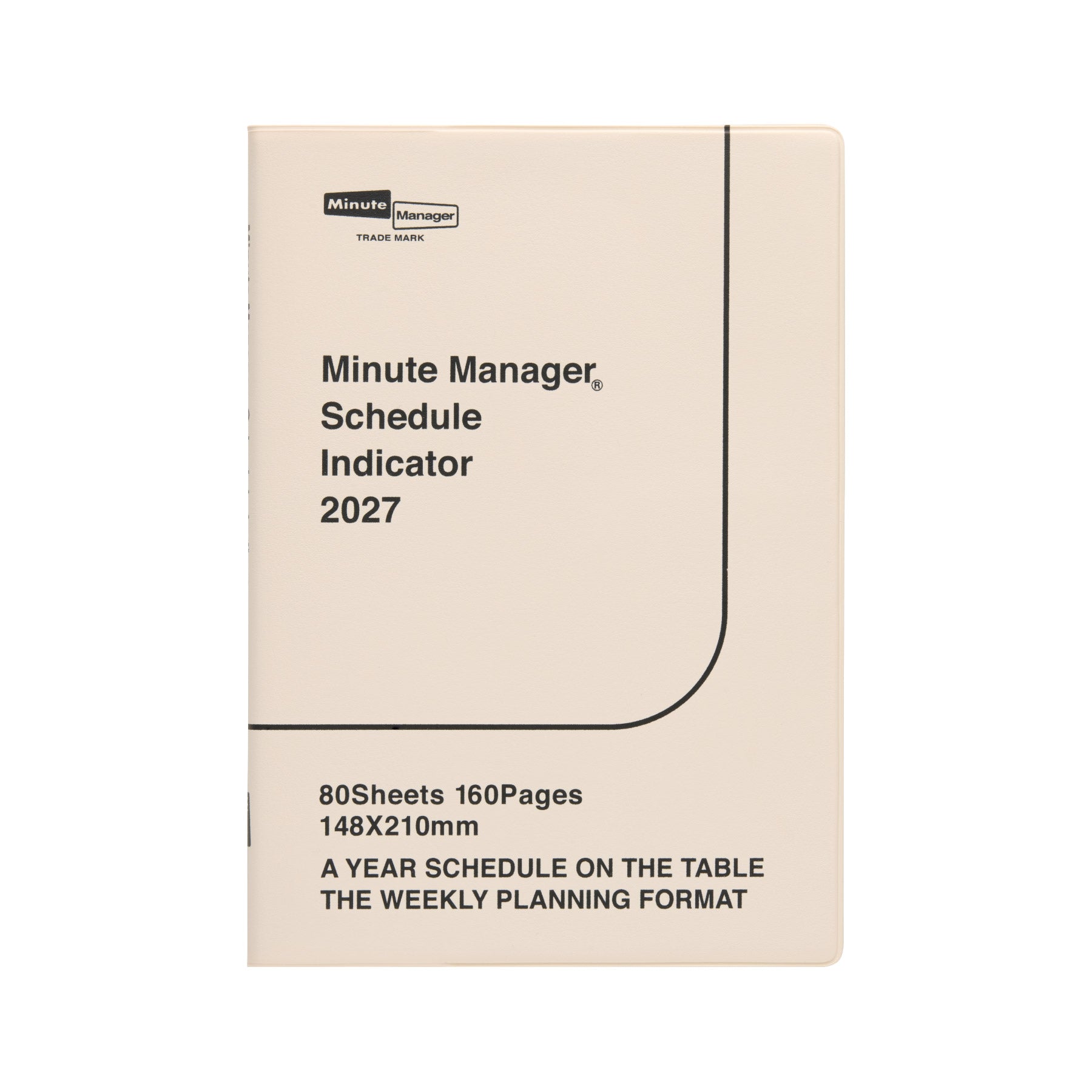 2027 Weekly Planner Minute Manager A5 LEFT
