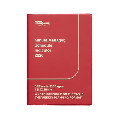 2026 Weekly Planner Minute Manager A5 LEFT