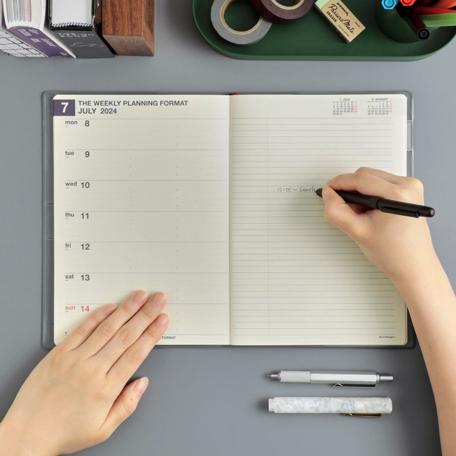 2027 Weekly Planner Minute Manager A5 LEFT