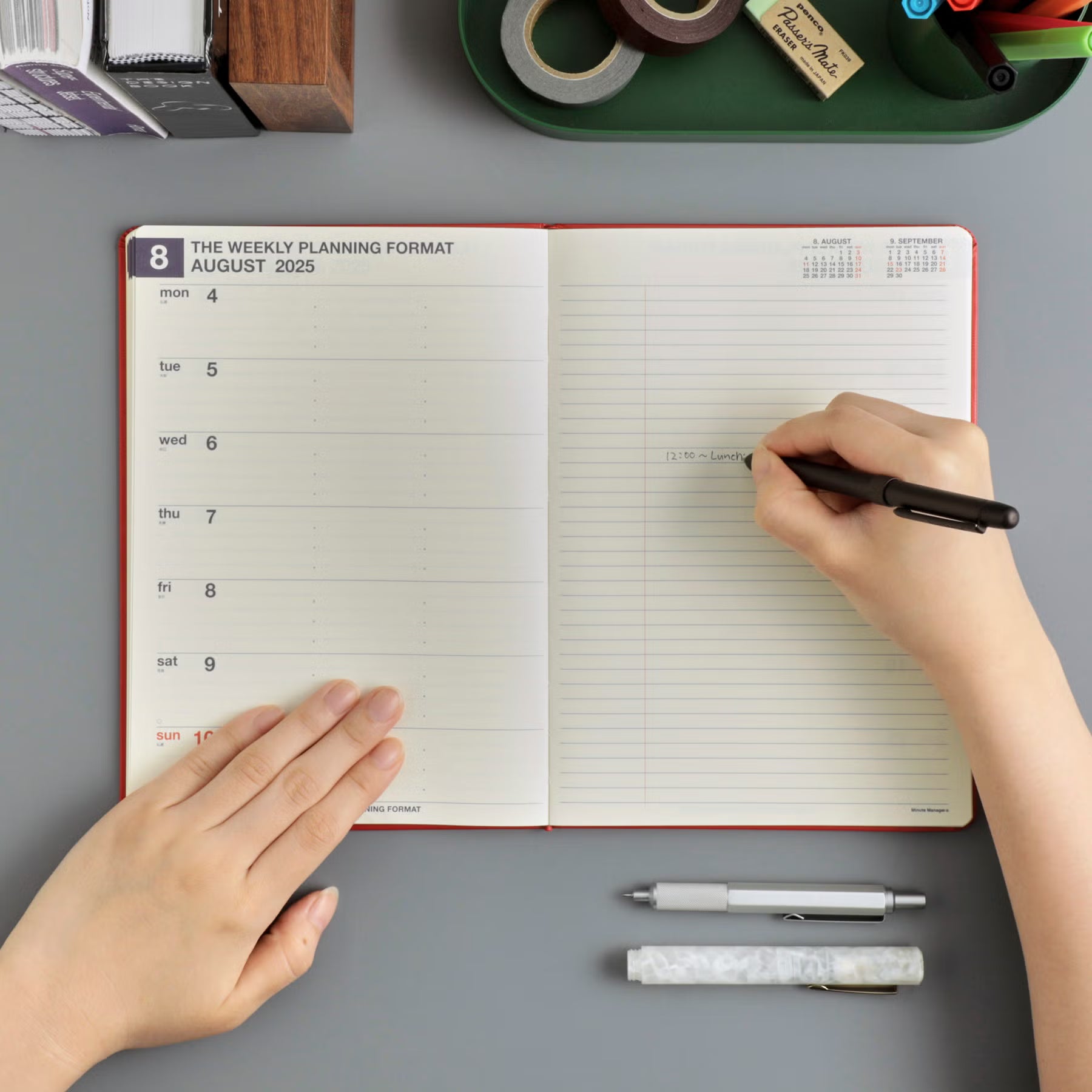 2027 Weekly Planner Minute Manager EX A5 LEFT