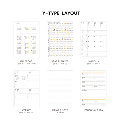 2026 Weekly Planner Papillon B6