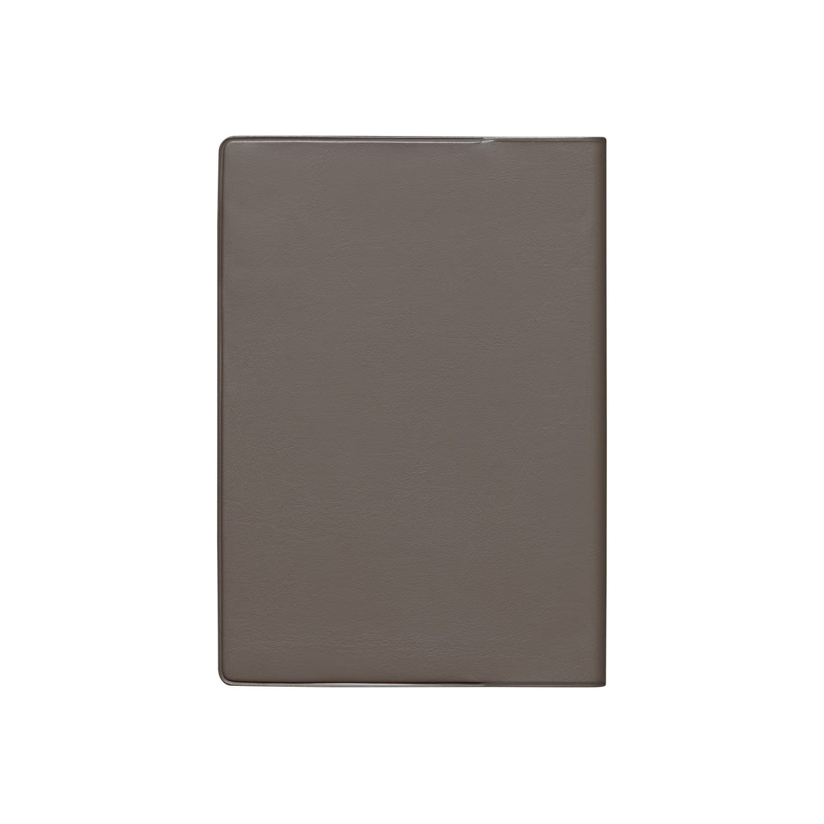 Hightide Iris B6 weekly planner in Charcoal Gray, closed and shown from the plain back cover.