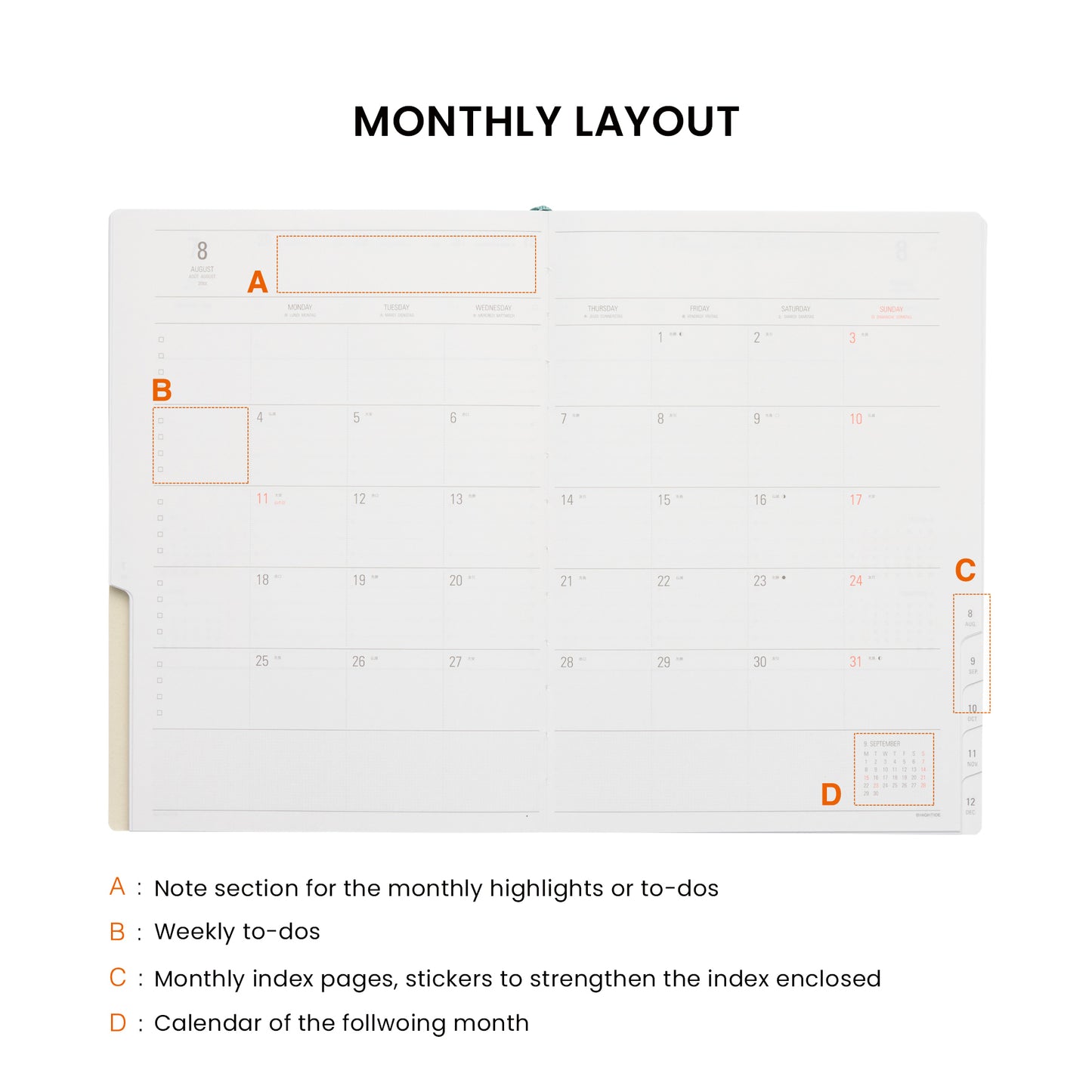 2026 Weekly Planner Nähe A5 Vertical