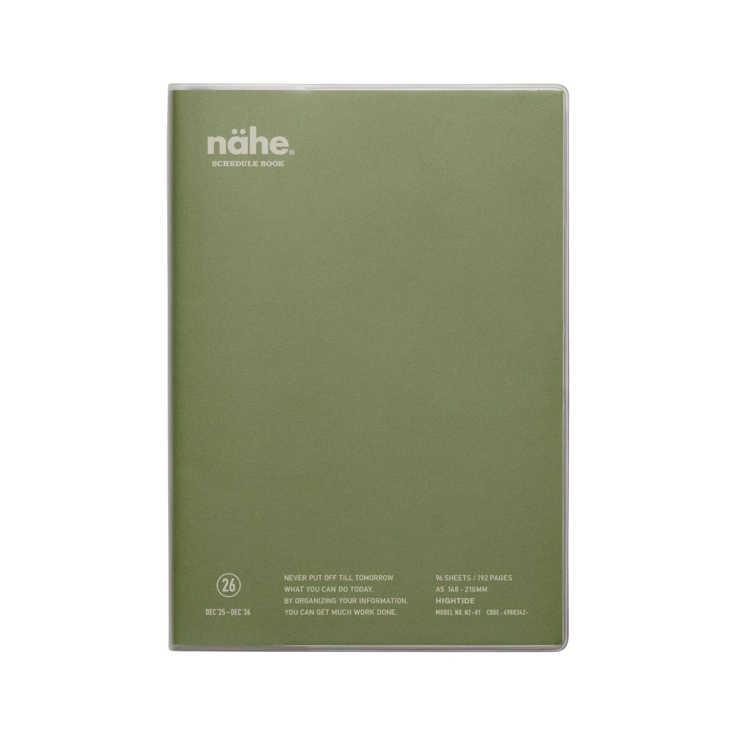 2026 Weekly Planner Nähe A5 Vertical