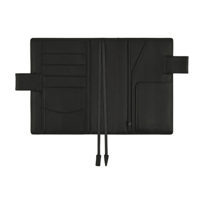 A6 Book & Cover / Leather / TS Basic Black