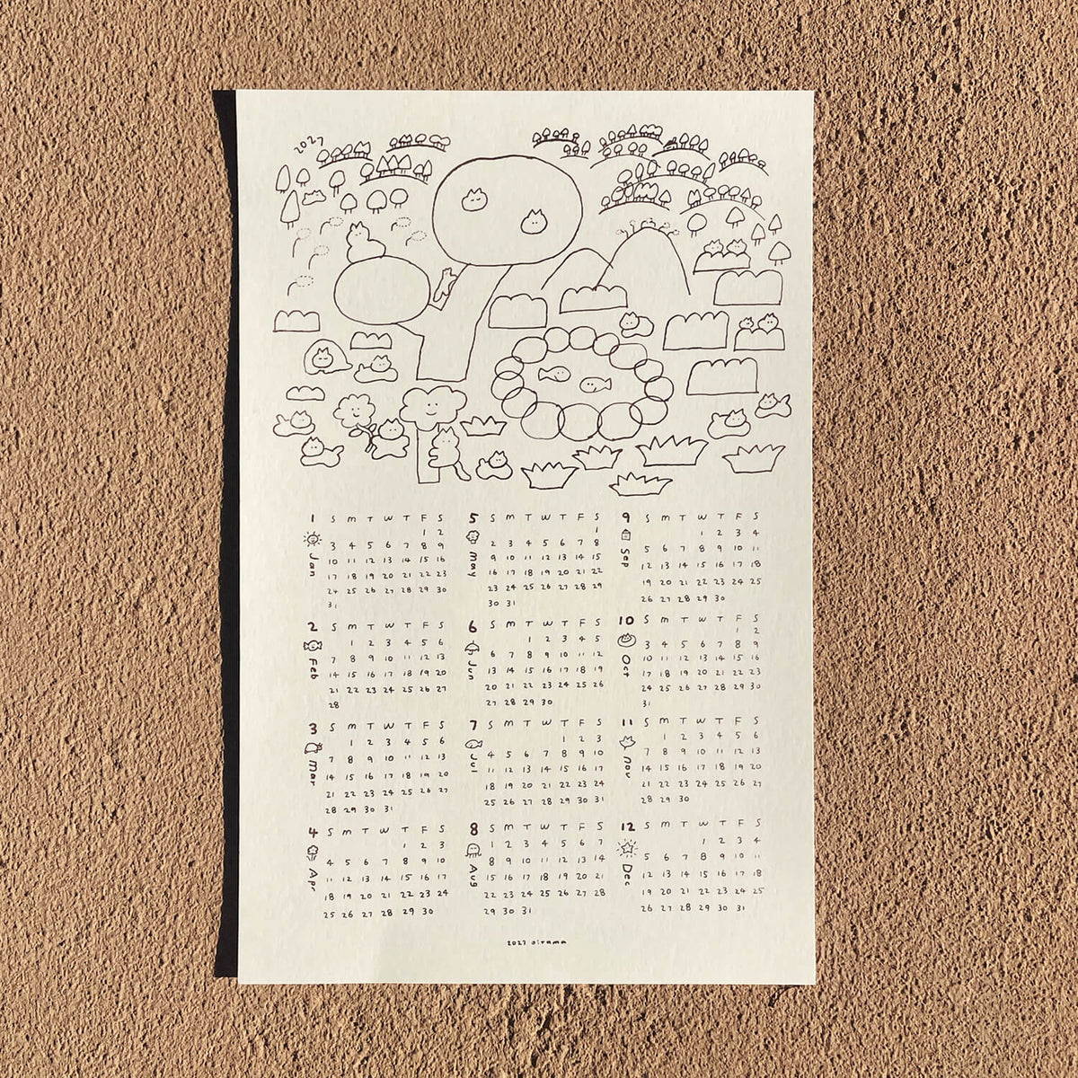 2027 Wall Calendar - Play