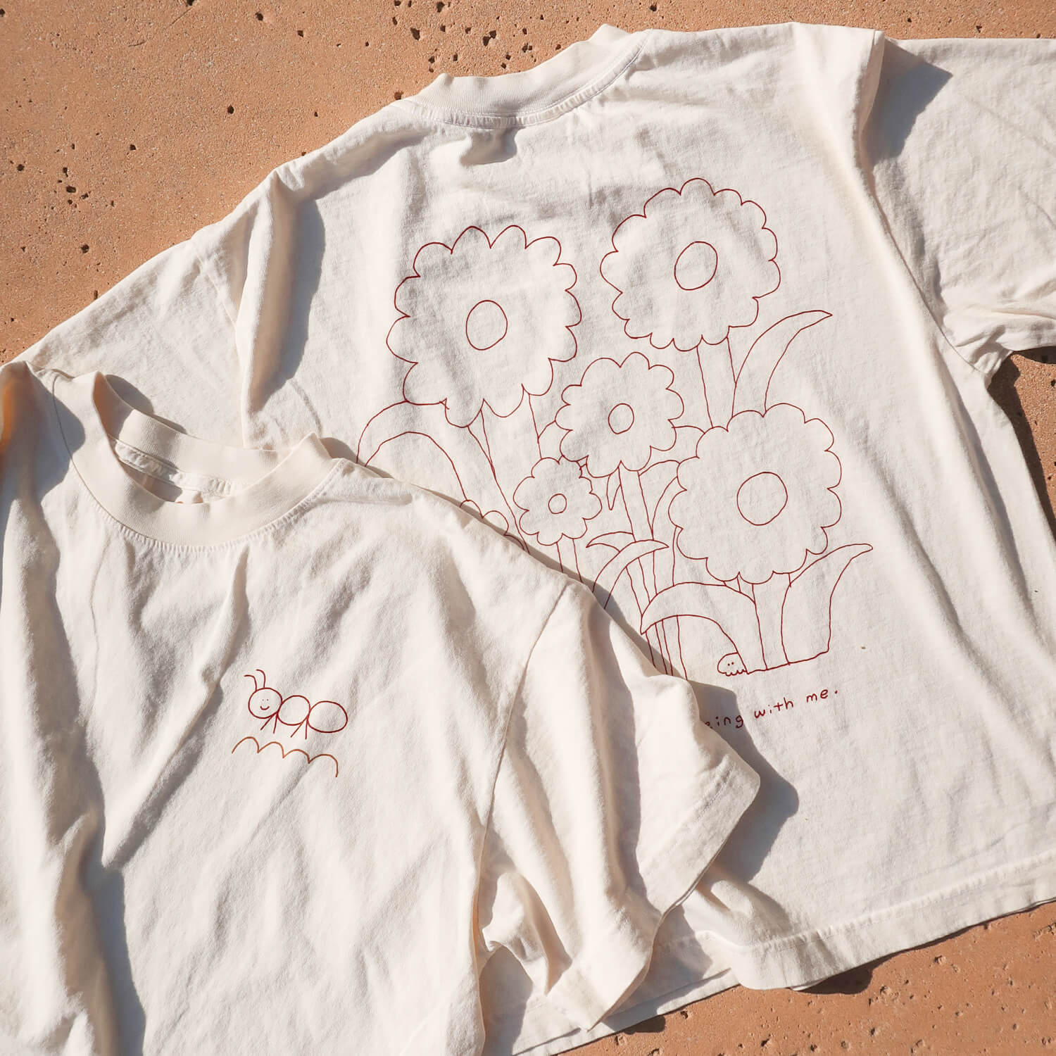 Flower Forest Tee Ecru