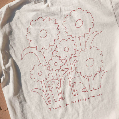 Flower Forest Tee Ecru