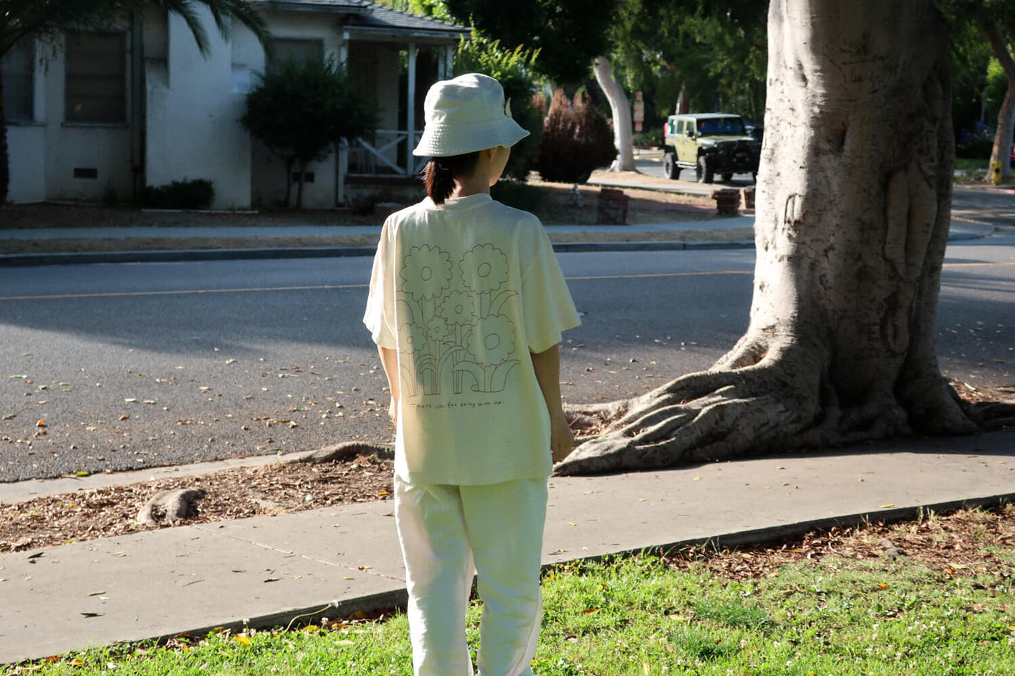 Flower Forest Tee Ecru