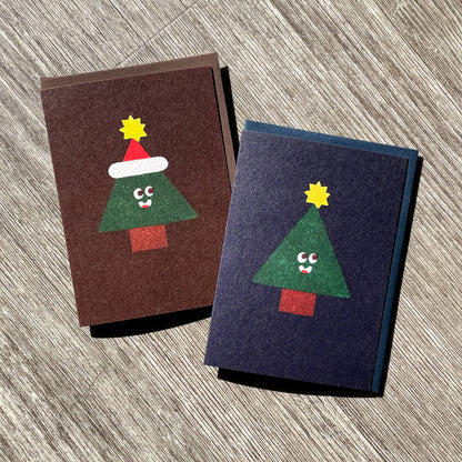 Card/ Christmas Tree Navy