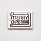 Letterpress Card - Merry Christmas Turning Star