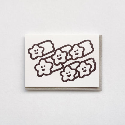 Letterpress Card/ Shooting Star Squad