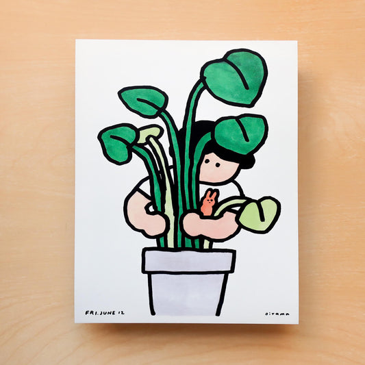 Art Print/ Hug Your Plants