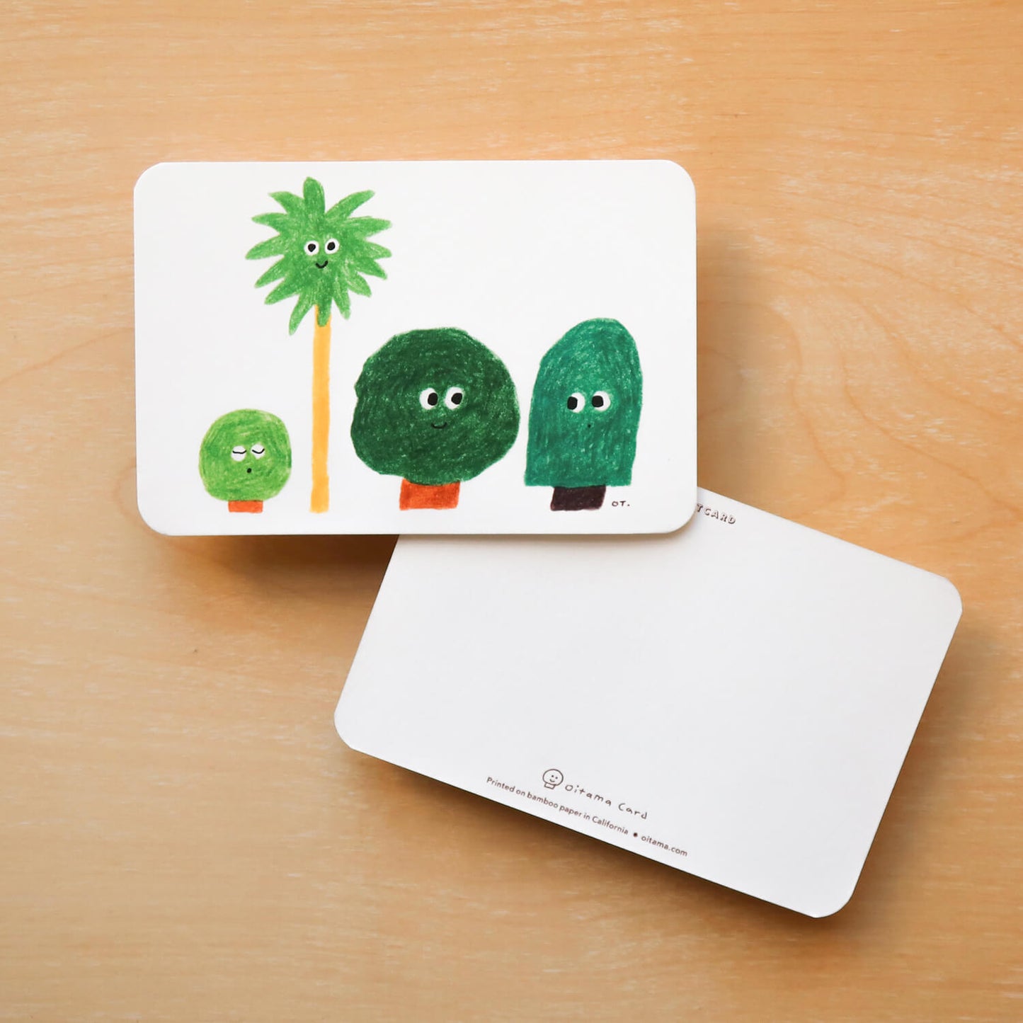 Postcard - Four Trees