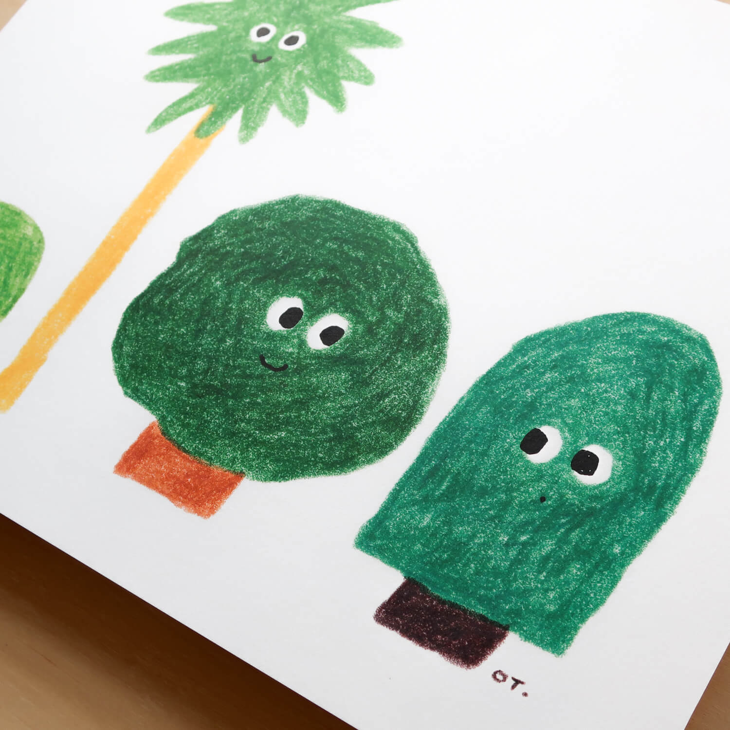 Art Print - Four Trees