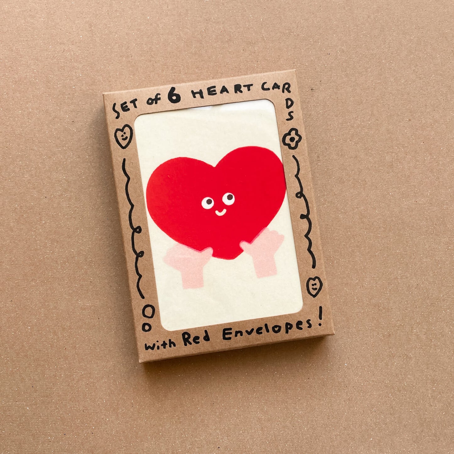 Card/ Set of 6 Heart
