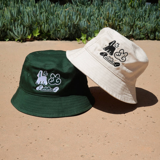 Saigo no Shudan Foursome Bucket Hat Green