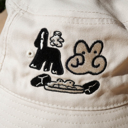 Saigo no Shudan Foursome Bucket Hat Ivory