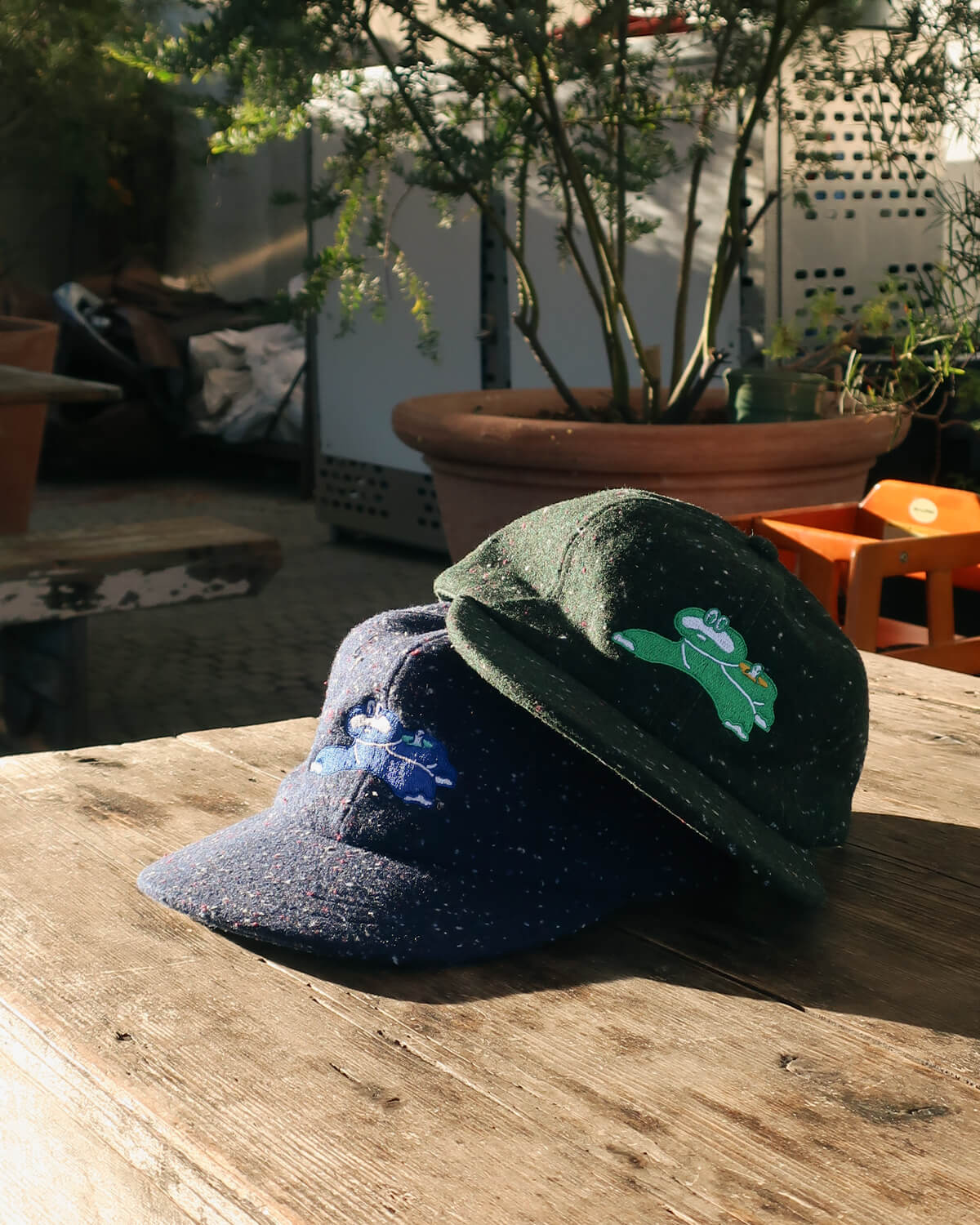 Dinosaur Onsen Cap - Speckled Navy