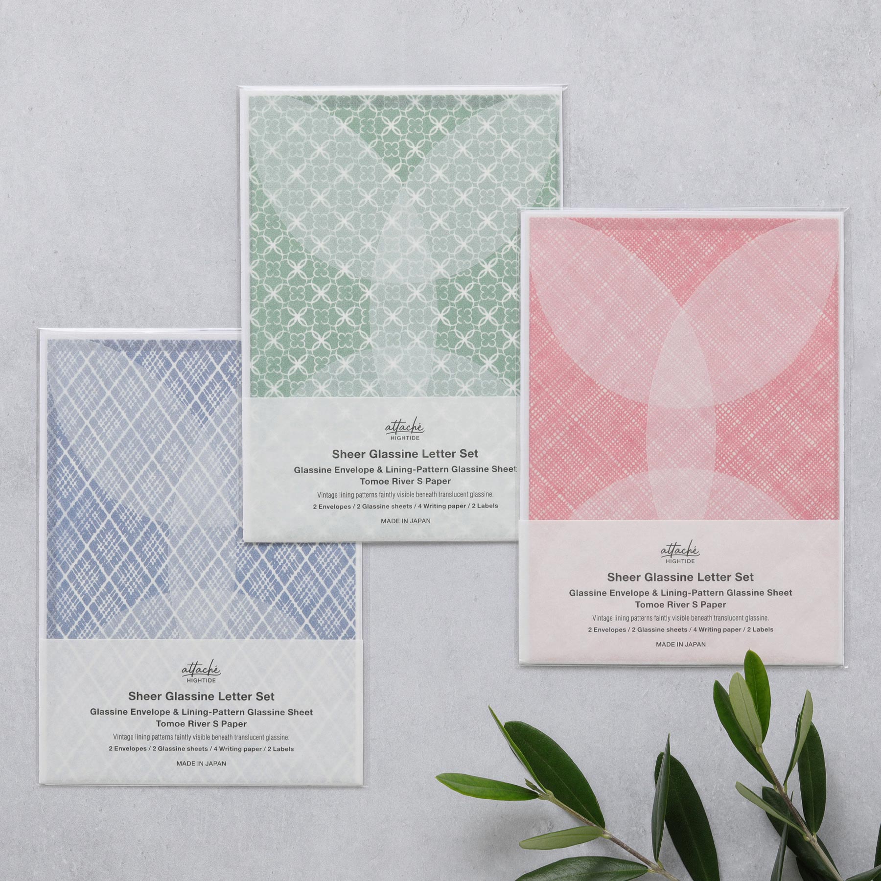 Sheer Glassine Letter Set