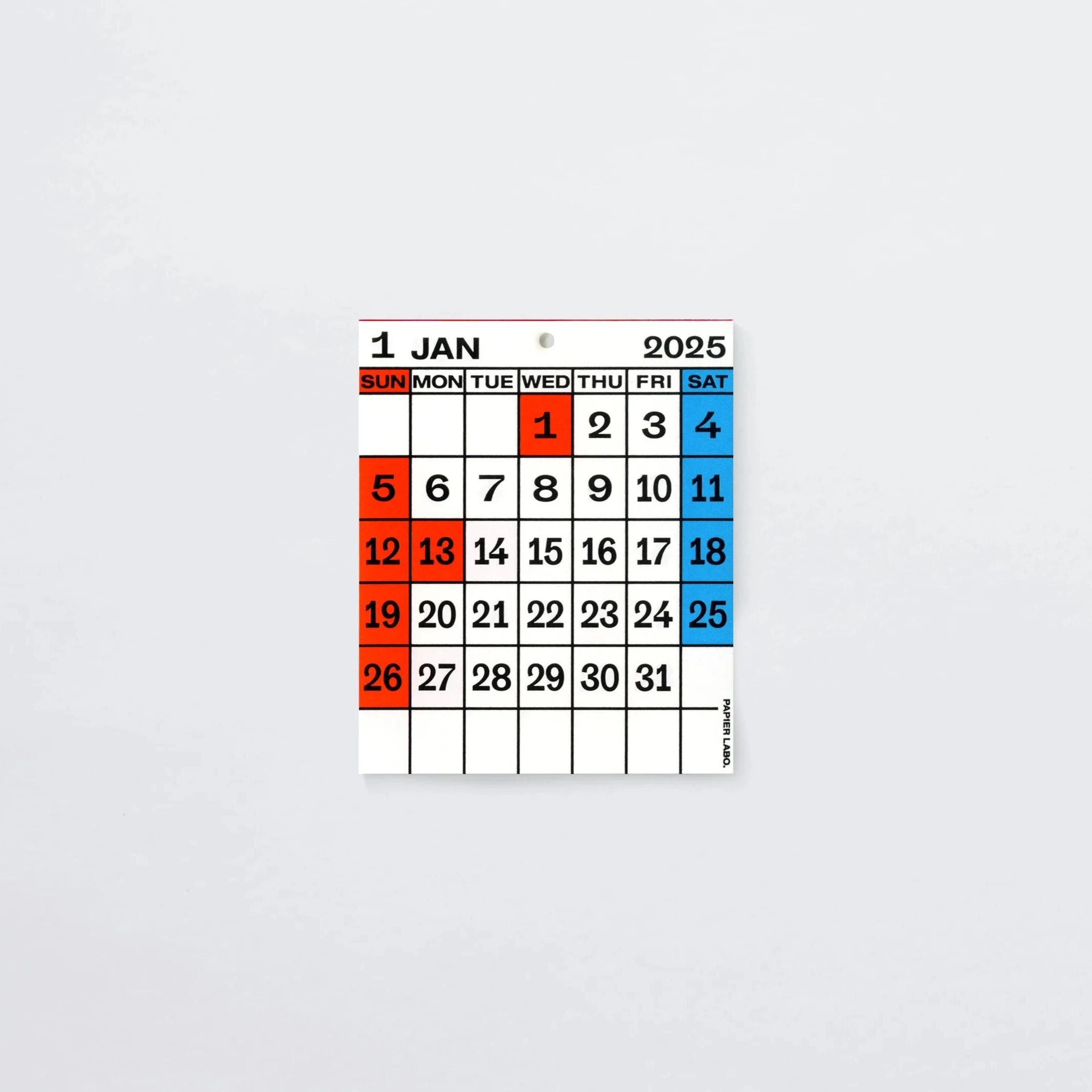 2026 Desktop Calendar / Papier Labo.
