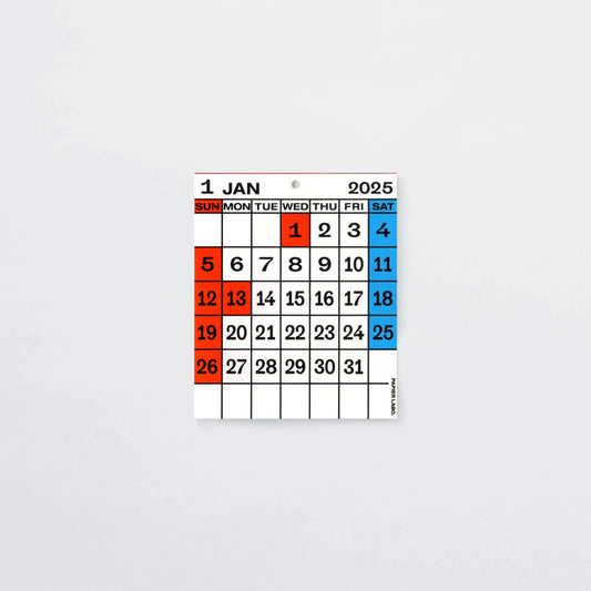 2025 Desktop Calendar / Papier Labo.