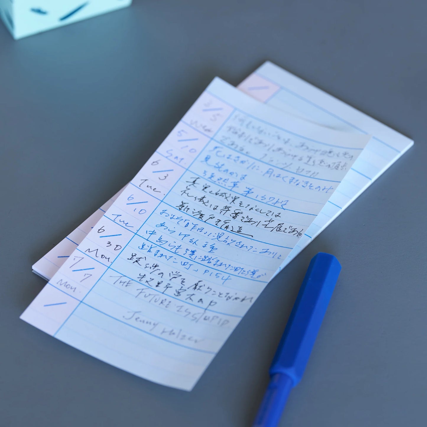 Martin Weekly Memo Pad / Papier Labo.