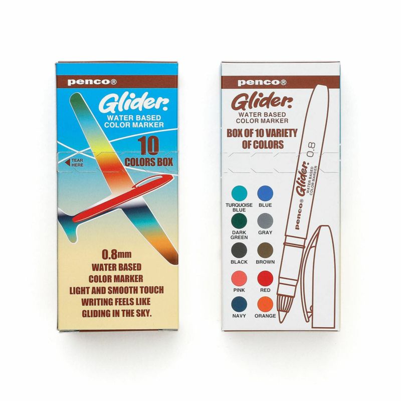 Glider Color Pen Set of 10