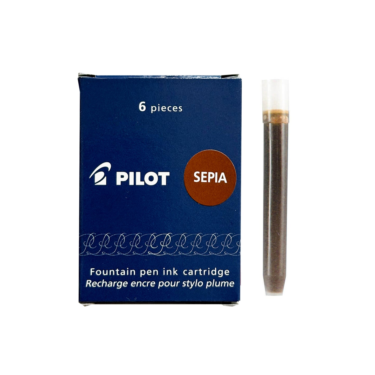 NAMIKI Fountain Pen Refill/ Sepia/ Pack of 6 (PILOT)