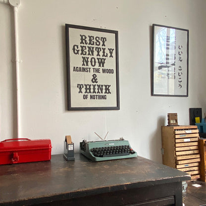 REST GENTLY NOW/ Poster