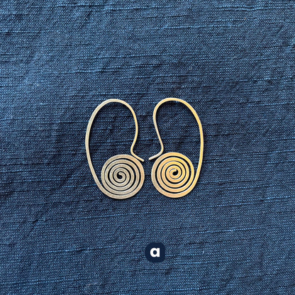 Spiral Drop Earrings