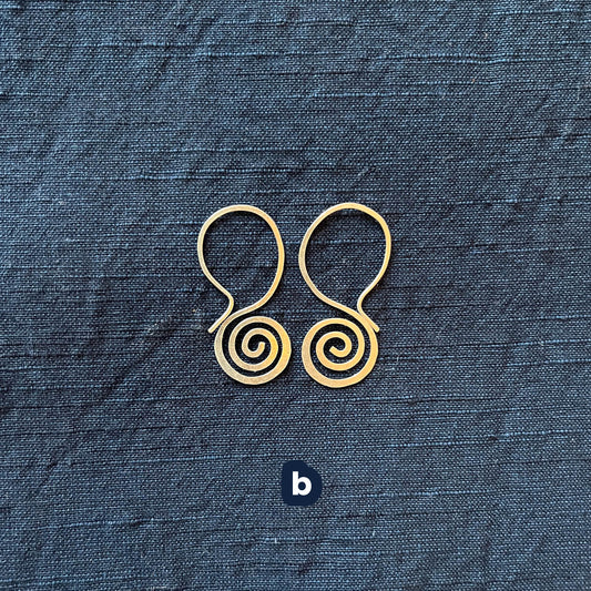 Spiral Drop Earrings