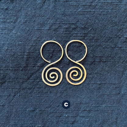 Spiral Drop Earrings