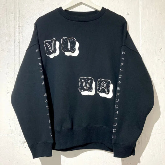 VIVA Strange Logo Loose-Fit Sweatshirt