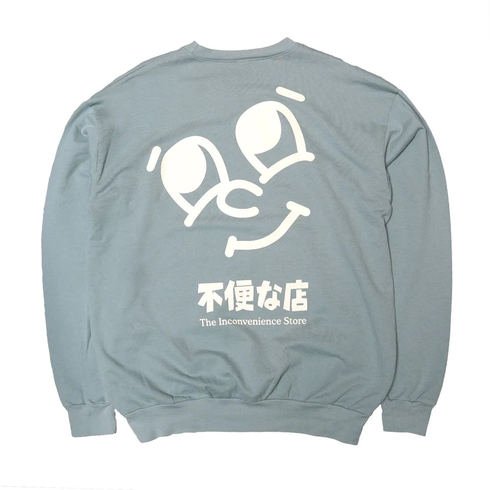 Kanban Face Crewneck Sweatshirt / Matcha Green