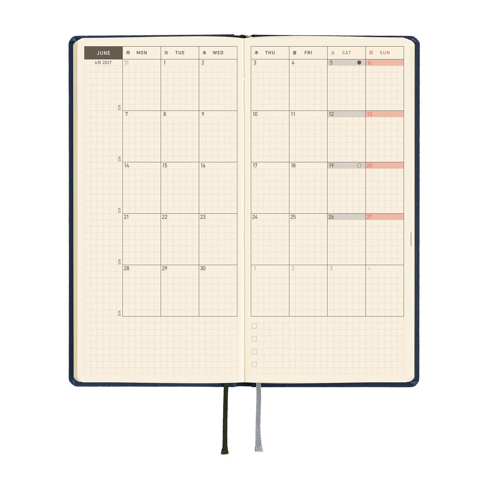 2027 Planner / Weeks Colors