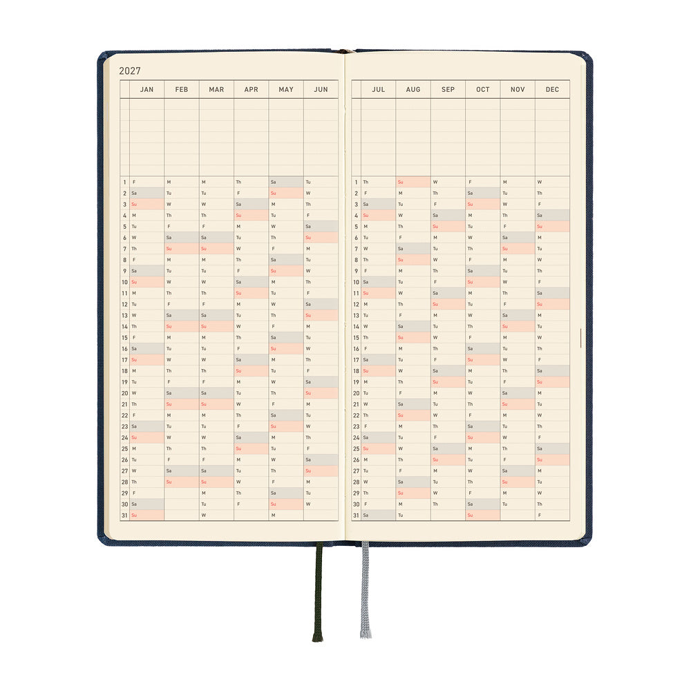 2027 Planner / Weeks Colors