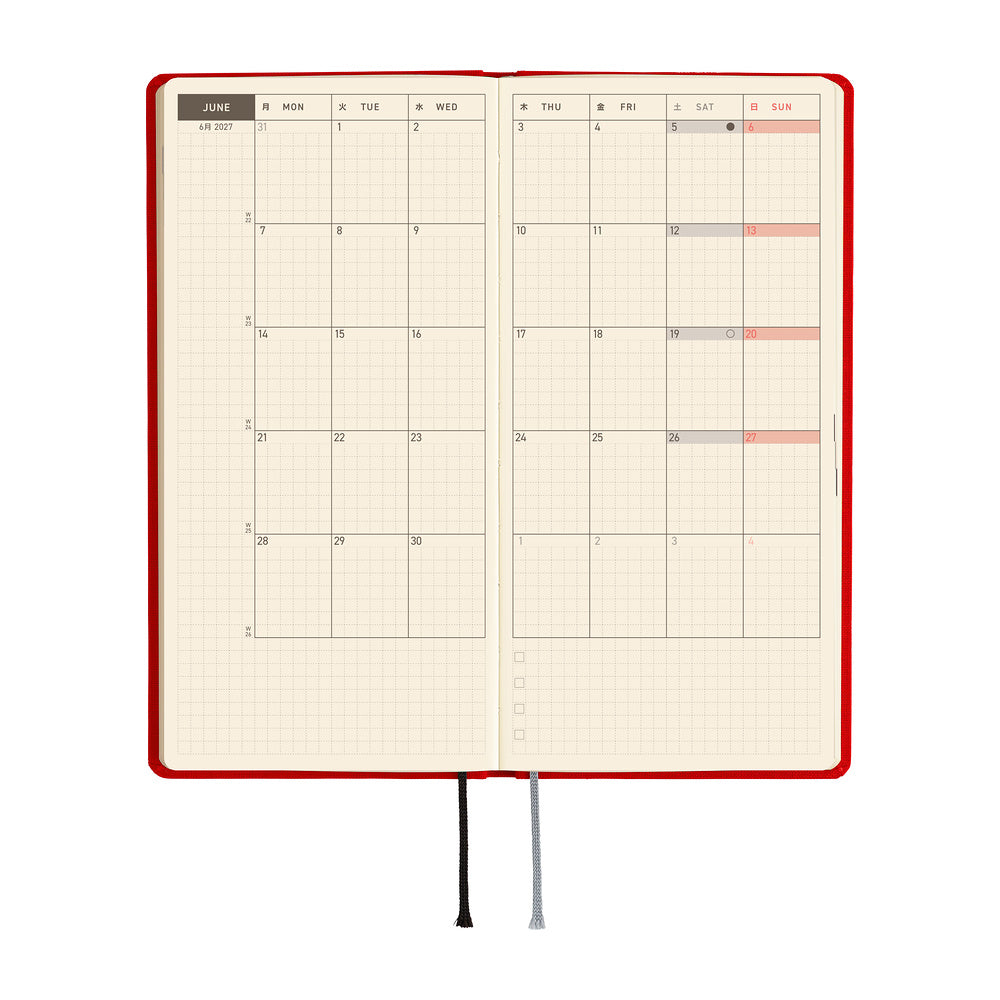 2027 Planner / Weeks Colors