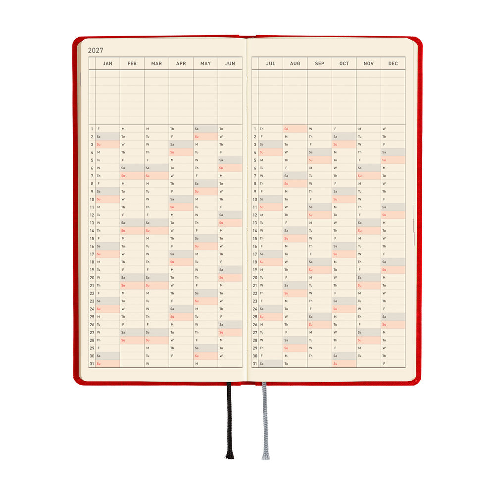 2027 Planner / Weeks Colors