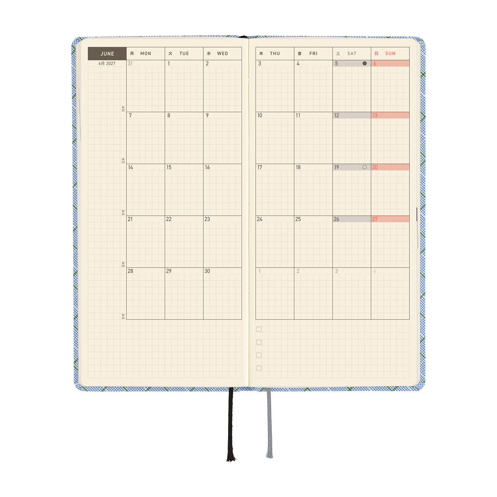 2027 Planner / Weeks Shirt Fabric