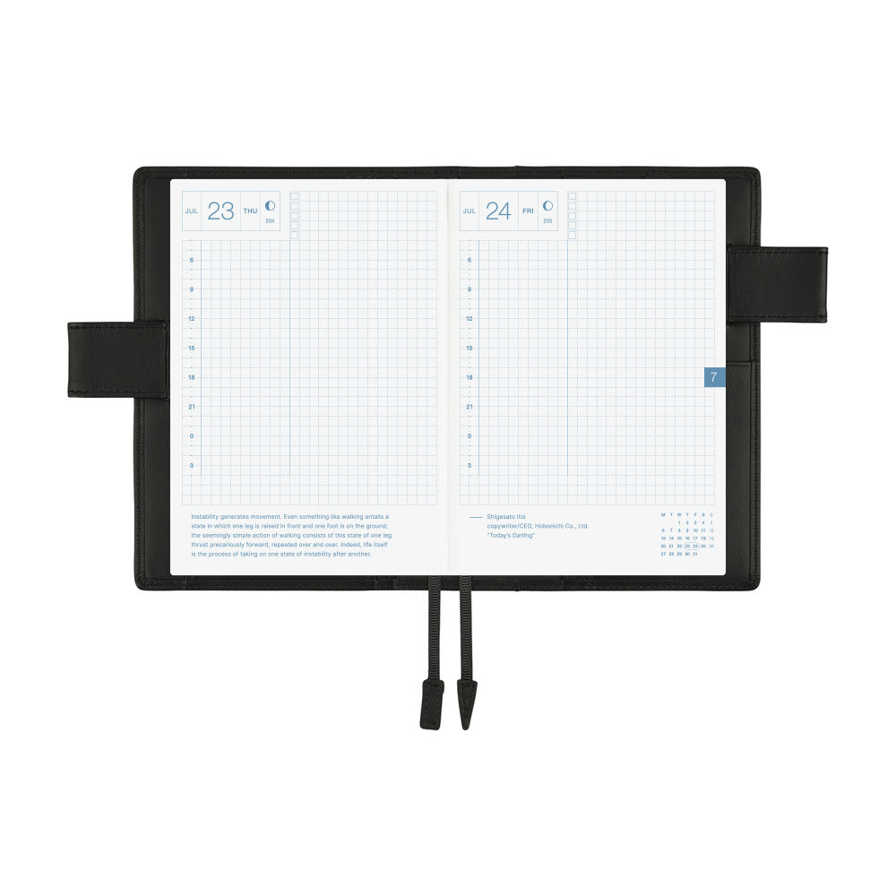 A6 Book & Cover / Leather / TS Basic Black