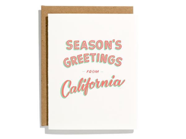 California Seasons Greetings Card
