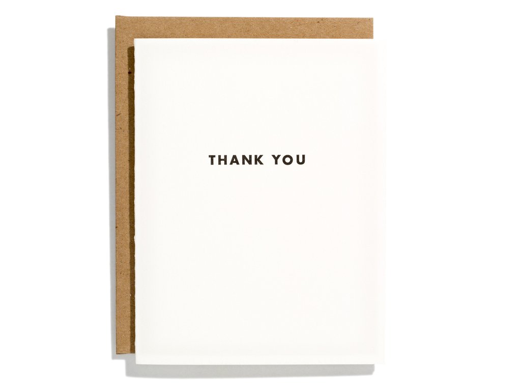 Futura "Thank you" Card
