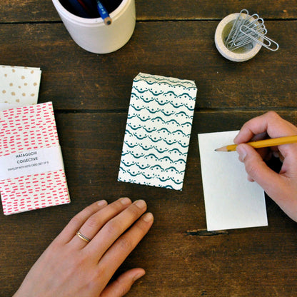 Small Envelope & Card Set of 3 / Temari