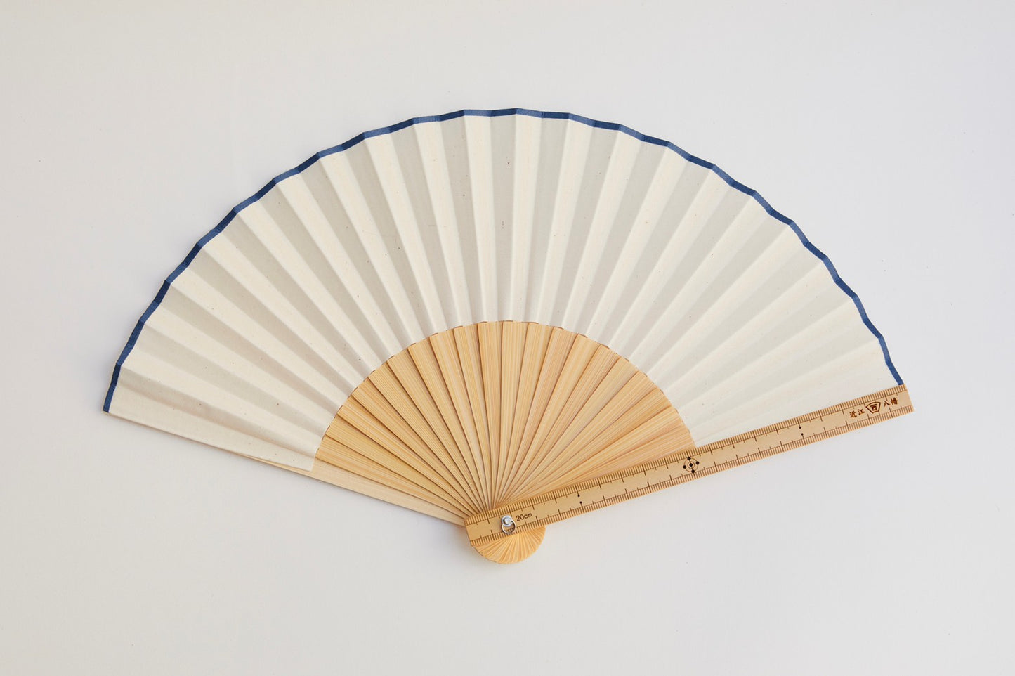 Folding Fan with Bamboo Ruler (Nishikawa Shoroku Shoten)