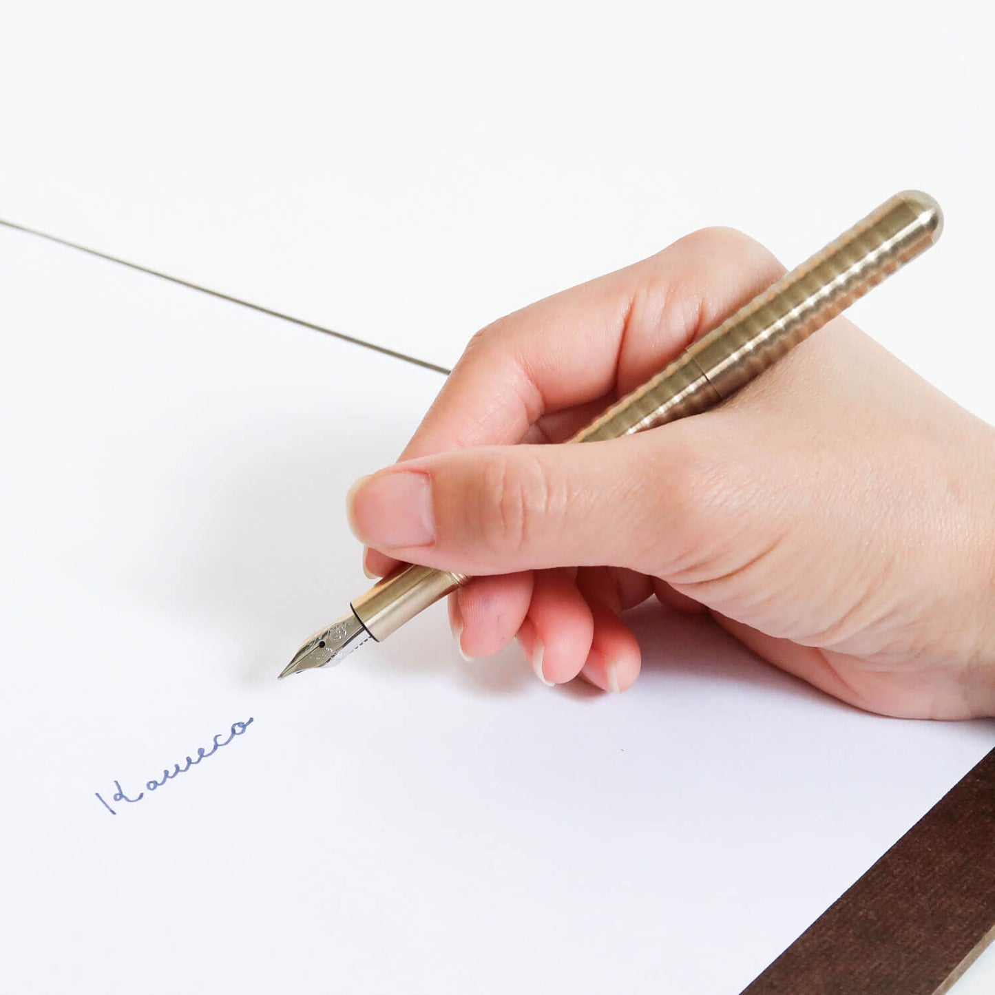 Kaweco Liliput Fountain Pen/ Brass Wave