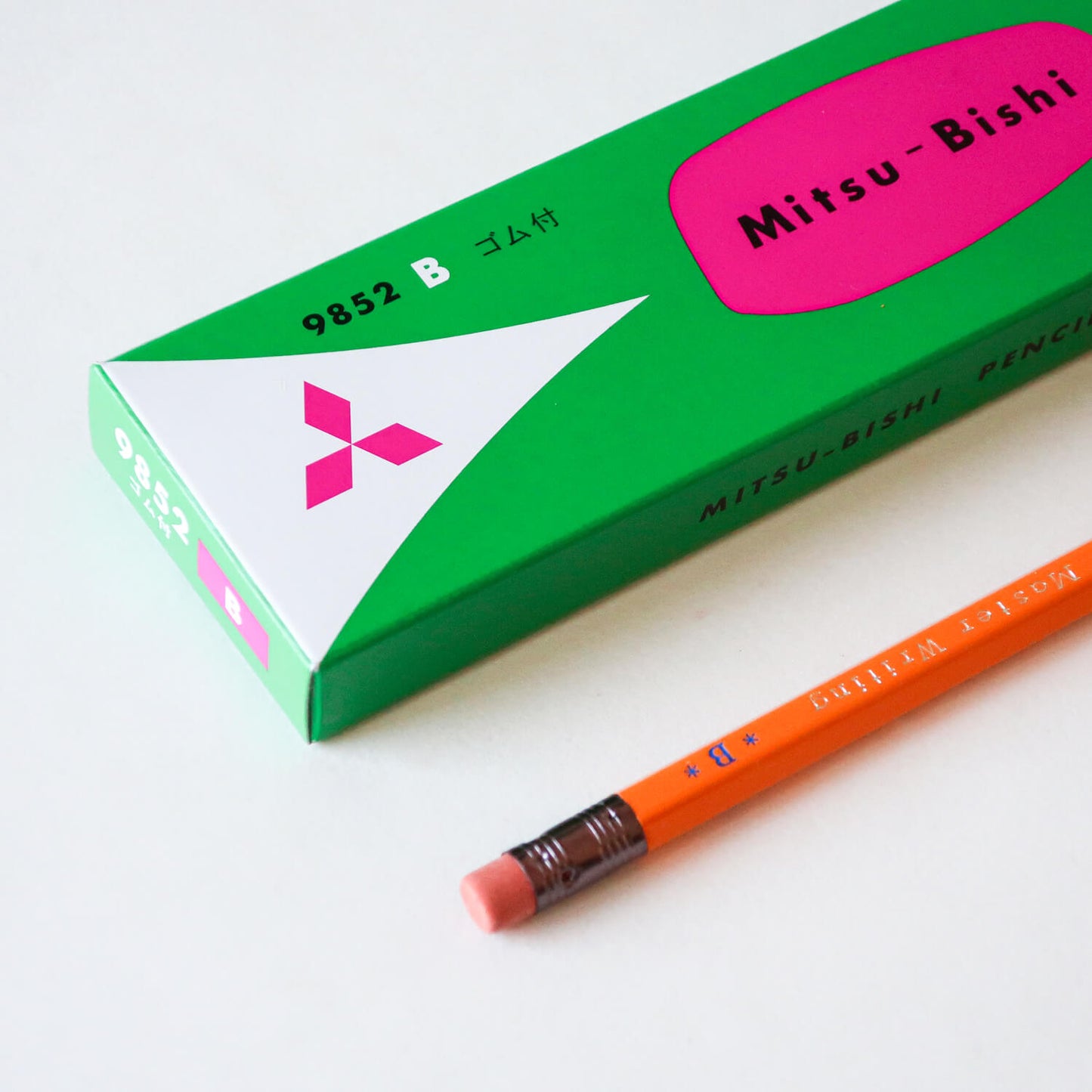 MITSUBISHI 9852 Pencil with Eraser/ Set of 12