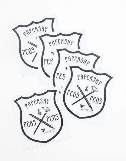 Pegs & Pens Sticker (PAPERSKY)